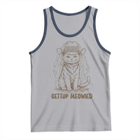 Cowgirl Bride Cat Tank Top Vintage Cow Cat Rodeo Bachelorette