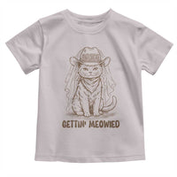 Cowgirl Bride Cat Toddler T Shirt Vintage Cow Cat Rodeo Bachelorette
