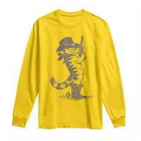 Vintage Cowboy Cat Long Sleeve Shirt Retro 90s Western Country Rodeo Kitten Cowgirl - Wonder Print Shop