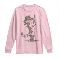 Vintage Cowboy Cat Long Sleeve Shirt Retro 90s Western Country Rodeo Kitten Cowgirl - Wonder Print Shop