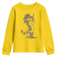 Vintage Cowboy Cat Youth Sweatshirt Retro 90s Western Country Rodeo Kitten Cowgirl - Wonder Print Shop