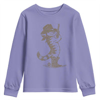 Vintage Cowboy Cat Youth Sweatshirt Retro 90s Western Country Rodeo Kitten Cowgirl - Wonder Print Shop
