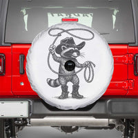 Vintage Raccoon Cowboy Spare Tire Cover Cowgirl Trash Panda Western Country Meme - Wonder Print Shop