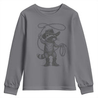 Vintage Raccoon Cowboy Youth Sweatshirt Cowgirl Trash Panda Western Country Meme - Wonder Print Shop