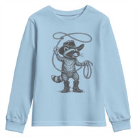 Vintage Raccoon Cowboy Youth Sweatshirt Cowgirl Trash Panda Western Country Meme - Wonder Print Shop