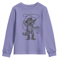 Vintage Raccoon Cowboy Youth Sweatshirt Cowgirl Trash Panda Western Country Meme - Wonder Print Shop
