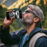 Dog Selfie With Alien UFO 4 in 1 Can Cooler Tumbler Funny Fishing Golden Retriever Smoking Dog Lover - Wonder Print Shop