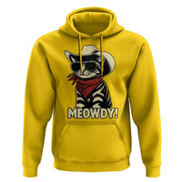 Vintage Cowboy Cat Hoodie Retro 90s Western Country Rodeo Meowdy Partner - Wonder Print Shop