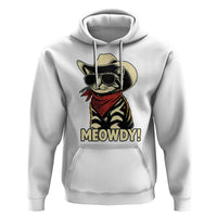 Vintage Cowboy Cat Hoodie Retro 90s Western Country Rodeo Meowdy Partner - Wonder Print Shop
