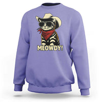 Vintage Cowboy Cat Sweatshirt Retro 90s Western Country Rodeo Meowdy Partner - Wonder Print Shop
