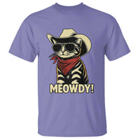 Vintage Cowboy Cat T Shirt Retro 90s Western Country Rodeo Meowdy Partner - Wonder Print Shop