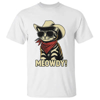 Vintage Cowboy Cat T Shirt Retro 90s Western Country Rodeo Meowdy Partner - Wonder Print Shop