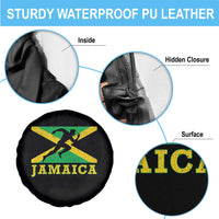 Jamaican Flag Track And Field Spare Tire Cover Retro Vintage Jamaica Runner Track Team - Wonder Print Shop