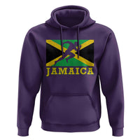 Jamaican Flag Track And Field Hoodie Retro Vintage Jamaica Runner Track Team - Wonder Print Shop