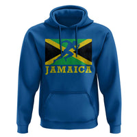 Jamaican Flag Track And Field Hoodie Retro Vintage Jamaica Runner Track Team - Wonder Print Shop