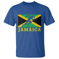 Jamaican Flag Track And Field T Shirt Retro Vintage Jamaica Runner Track Team - Wonder Print Shop
