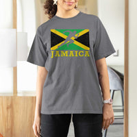 Jamaican Flag Track And Field T Shirt For Women Retro Vintage Jamaica Runner Track Team - Wonder Print Shop