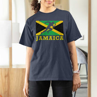 Jamaican Flag Track And Field T Shirt For Women Retro Vintage Jamaica Runner Track Team - Wonder Print Shop