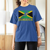 Jamaican Flag Track And Field T Shirt For Women Retro Vintage Jamaica Runner Track Team - Wonder Print Shop
