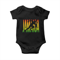 Jamaica Track And Field Baby Onesie Retro Vintage Sport Jamaican Flag - Wonder Print Shop