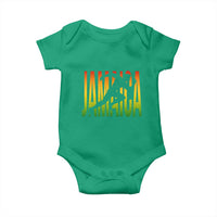 Jamaica Track And Field Baby Onesie Retro Vintage Sport Jamaican Flag - Wonder Print Shop