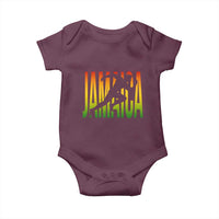 Jamaica Track And Field Baby Onesie Retro Vintage Sport Jamaican Flag - Wonder Print Shop