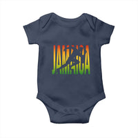Jamaica Track And Field Baby Onesie Retro Vintage Sport Jamaican Flag - Wonder Print Shop