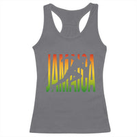 Jamaica Track And Field Racerback Tank Top Retro Vintage Sport Jamaican Flag - Wonder Print Shop