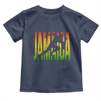 Jamaica Track And Field Toddler T Shirt Retro Vintage Sport Jamaican Flag - Wonder Print Shop