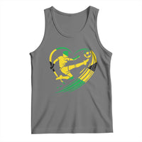 Jamaica Soccer Tank Top Jamaican Flag Reggae Football Caribbean Pride - Wonder Print Shop
