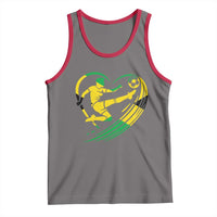 Jamaica Soccer Tank Top Jamaican Flag Reggae Football Caribbean Pride - Wonder Print Shop