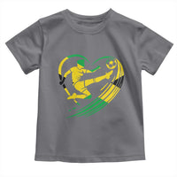 Jamaica Soccer Toddler T Shirt Jamaican Flag Reggae Football Caribbean Pride - Wonder Print Shop