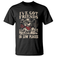 Funny Dachshund Cowboy T Shirt Ive Got Friends In Low Places - Wonder Print Shop