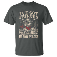 Funny Dachshund Cowboy T Shirt Ive Got Friends In Low Places - Wonder Print Shop