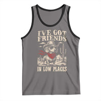 Funny Dachshund Cowboy Tank Top Ive Got Friends In Low Places - Wonder Print Shop