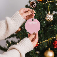 My Wife Is My Favorite Problem Funny Husband Marriage Graphic Ceramic Ornament