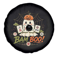 Halloween Ghost Playing Mahjong Spooky Boo Funny Costume Spare Tire Cover Mahjong Lover Gift