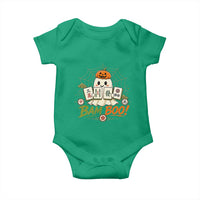 Halloween Ghost Playing Mahjong Spooky Boo Funny Costume Baby Onesie Mahjong Lover Gift