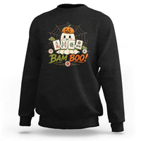 Halloween Ghost Playing Mahjong Spooky Boo Funny Costume Sweatshirt Mahjong Lover Gift