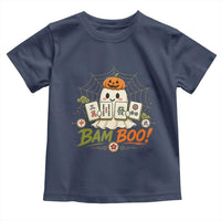 Halloween Ghost Playing Mahjong Spooky Boo Funny Costume Toddler T Shirt Mahjong Lover Gift