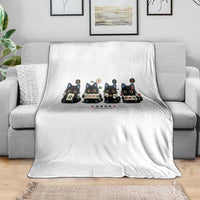 Black Cat Mahjong Lover Cute Graphic Throw Blanket