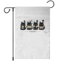 Black Cat Mahjong Lover Cute Graphic Garden Flag