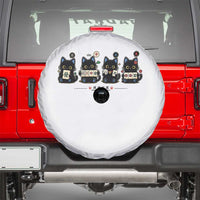 Black Cat Mahjong Lover Cute Graphic Spare Tire Cover