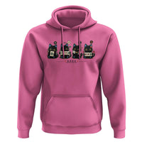 Black Cat Mahjong Lover Cute Graphic Hoodie