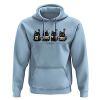 Black Cat Mahjong Lover Cute Graphic Hoodie