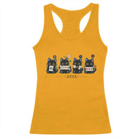Black Cat Mahjong Lover Cute Graphic Racerback Tank Top