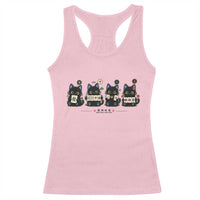 Black Cat Mahjong Lover Cute Graphic Racerback Tank Top