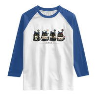 Black Cat Mahjong Lover Cute Graphic Raglan Shirt