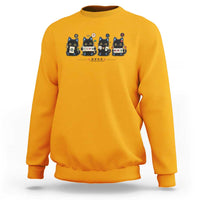 Black Cat Mahjong Lover Cute Graphic Sweatshirt