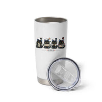 Black Cat Mahjong Lover Cute Graphic Tumbler Cup